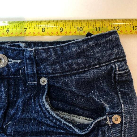 Girls Levi's Long Sequined Denim Shorts Size 12 - Picture 7 of 9